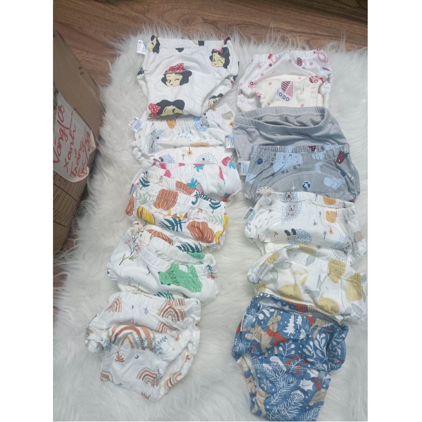 Quần Bỏ Bỉm Goodmama, Quần bỏ bỉm COTTON Việt Nam Thoáng mát Size 80-90-100-110 cho bé 5-17 kg