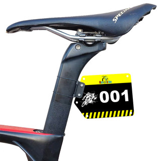 Biển số gắn cốt yên xe đạp tự custom số sử dụng cho Fixed Gear, Road, MTB