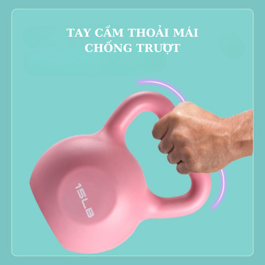 Tạ Bình Vôi,Tạ Ấm,Tạ Quai Xách, Tạ Chuông Tập Gym Cho Nữ Tập Mông Chân Đùi