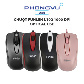 Chuột Fuhlen L102 1000 DPI Optical USB (Bảo hành 24 tháng)