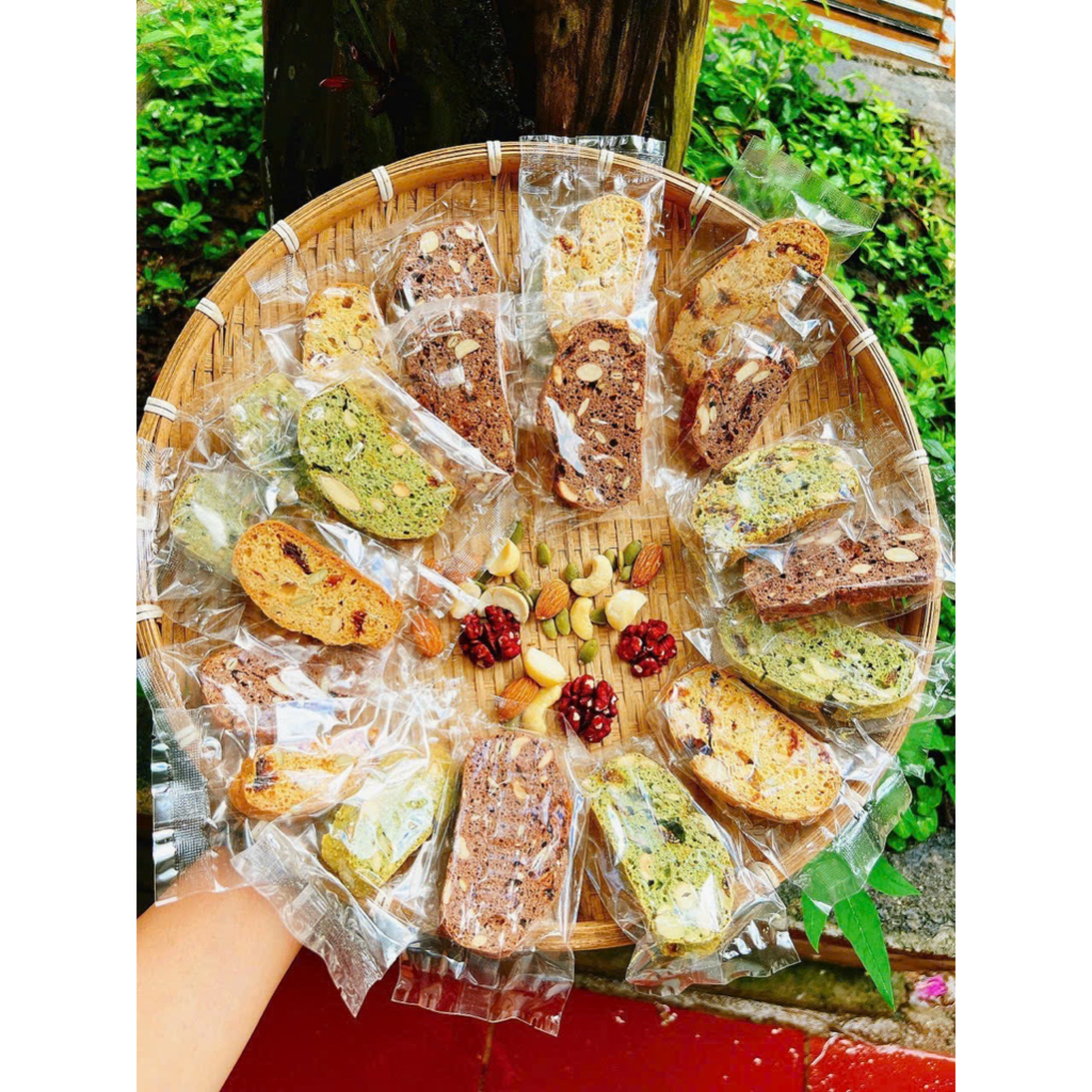 SET MIX 6 LOẠI BÁNH HẠT DINH DƯỠNG HEALTHY, ĂN KIÊNG KHÔNG ĐƯỜNG