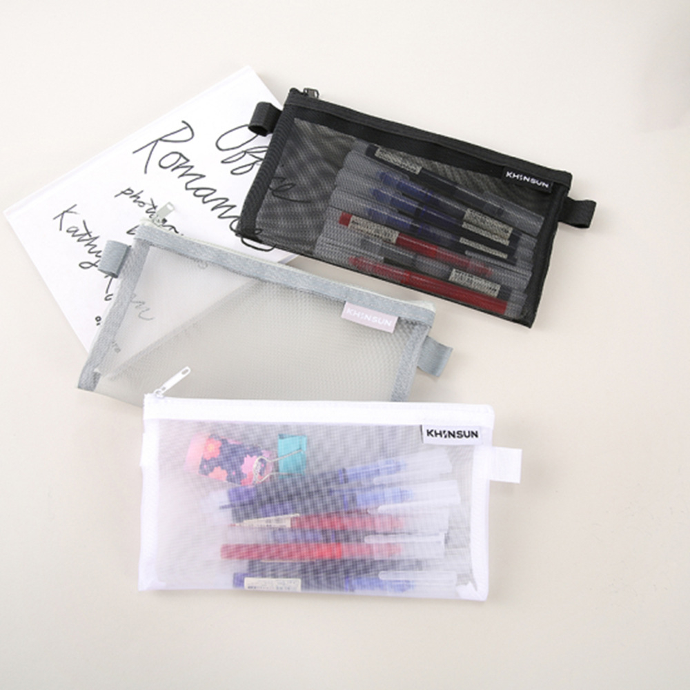 Túi Đựng Bút Khinsun Trong Suốt Cao Cấp Thiết Kế Trang Nhã Cho Học Sinh Sinh Viên