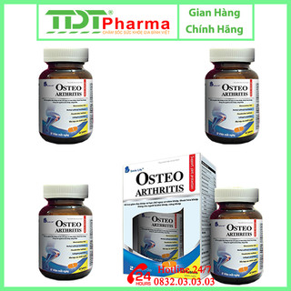 4 Hộp Bổ khớp Osteo Arthritis - Dùng cho người bị bệnh khớp, Lọ 60 viên