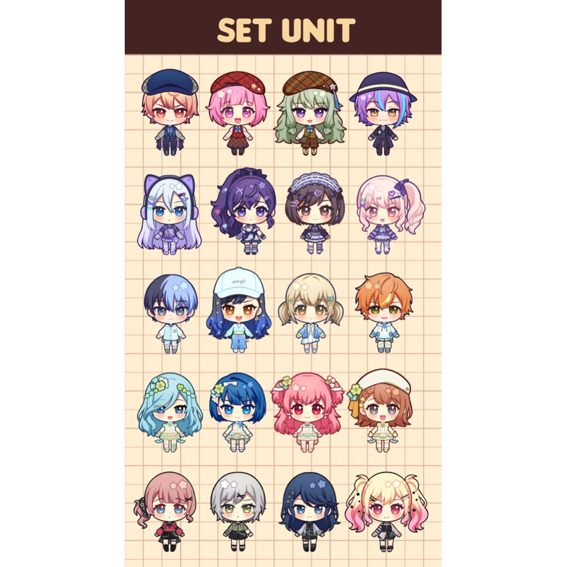 PROJECT SEKAI - Standee trang trí cỡ 5cm