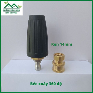 Béc xoáy 360 độ,nước phun xoáy tròn tạo áp lực cao,đầu béc máy rửa xe