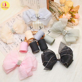 Ruy băng voan xốp HQ 4cm dùng làm nơ kẹp tóc, nơ trang trí...