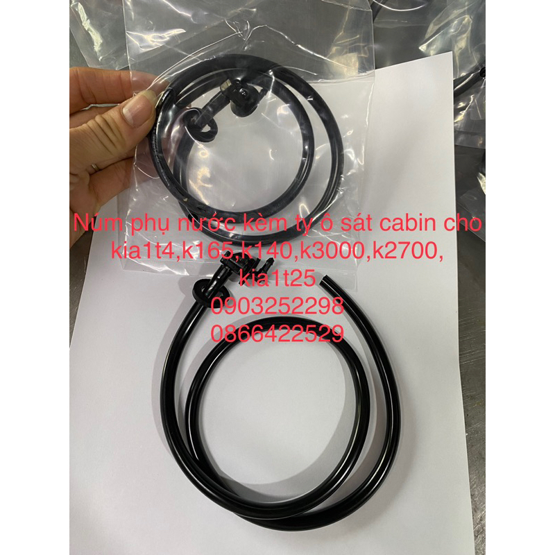 Núm phun mưa kèm ty ô sát cabin kia k165,k149,k3000,k2700,kia1t25, kia1t4 kèm ty ô