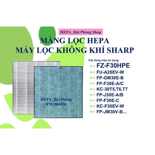 Màng lọc Hepa Sharp(FZ-F30HFE),FU-A28EV-W,FP-GM30E-B...(285 * 310 *25 )