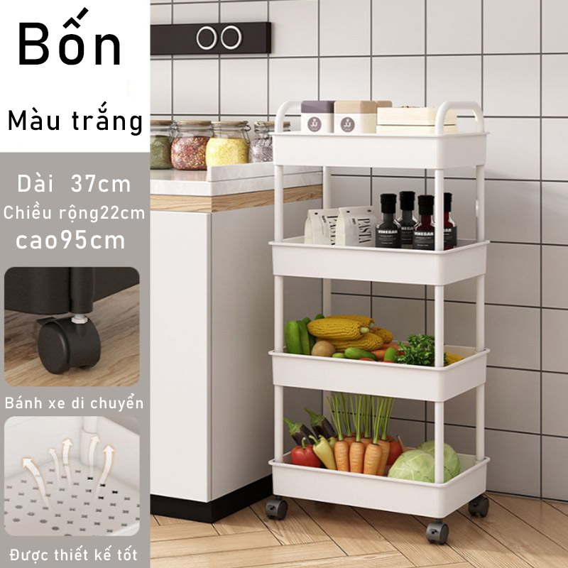 Kệ để đồ bỉm sữa, Xe Đẩy Spa sắt có bánh xe xe đẩy hàng bánh xoay 360 độ