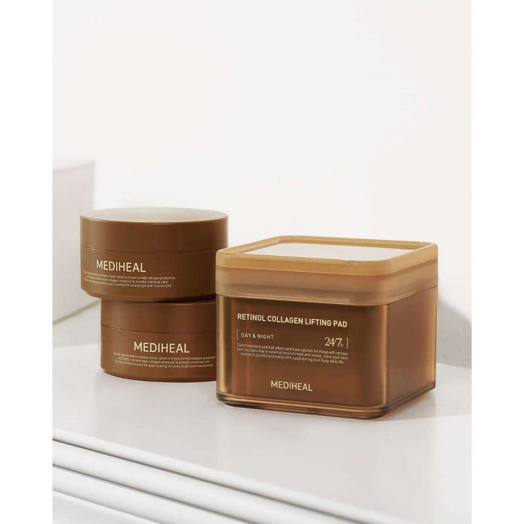 Pad săn chắc da chống lão hóa MEDIHEAL RETINOL COLLAGEN LIFTING PAD