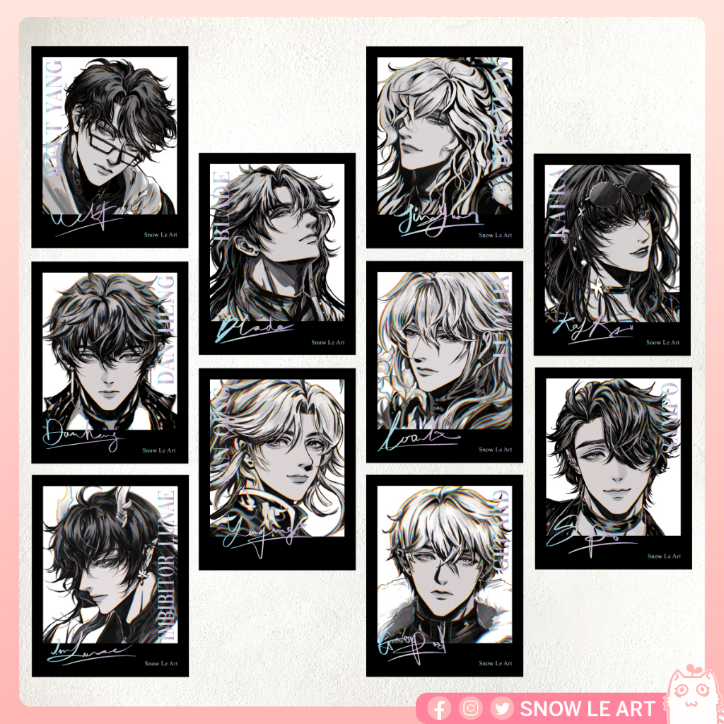 Card ép kim hologram Honkai Star Rail HSR nhiều mẫu