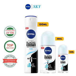 Lăn khử mùi NIVEA NỮ BLACK & WHITE 25ML