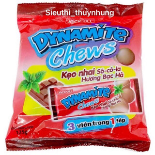 Kẹo Socola 3 Viên Dynamite Chews Hương bạc hà 125g