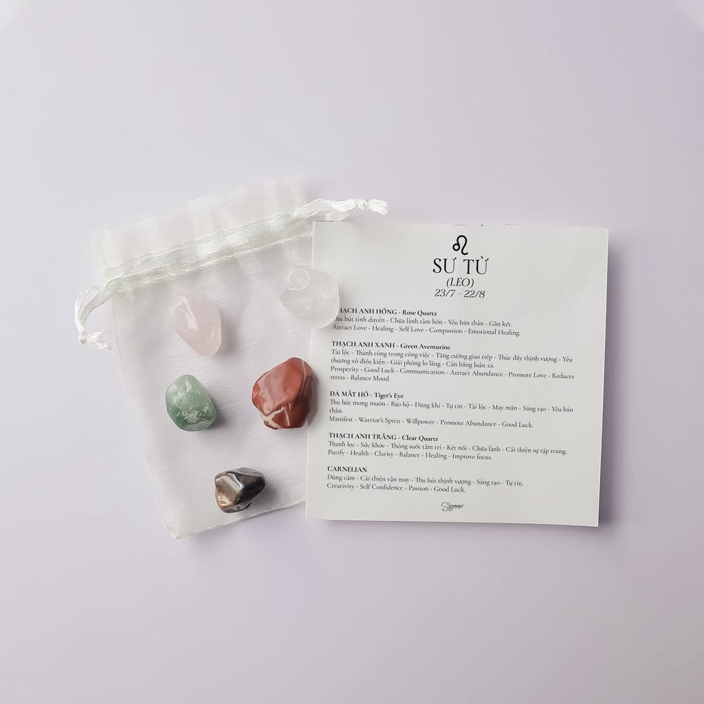 TÚI ĐÁ VÀ THÔNG TIN ĐÁ THEO CUNG HOÀNG ĐẠO