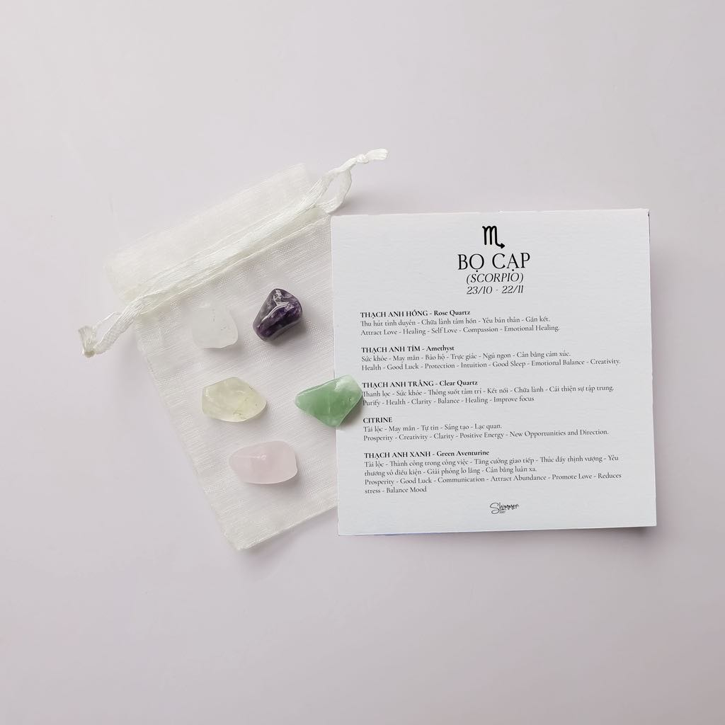 TÚI ĐÁ VÀ THÔNG TIN ĐÁ THEO CUNG HOÀNG ĐẠO