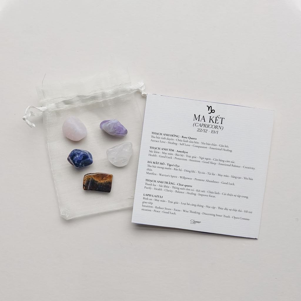 TÚI ĐÁ VÀ THÔNG TIN ĐÁ THEO CUNG HOÀNG ĐẠO