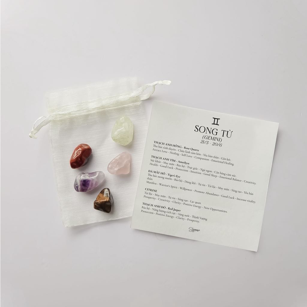 TÚI ĐÁ VÀ THÔNG TIN ĐÁ THEO CUNG HOÀNG ĐẠO