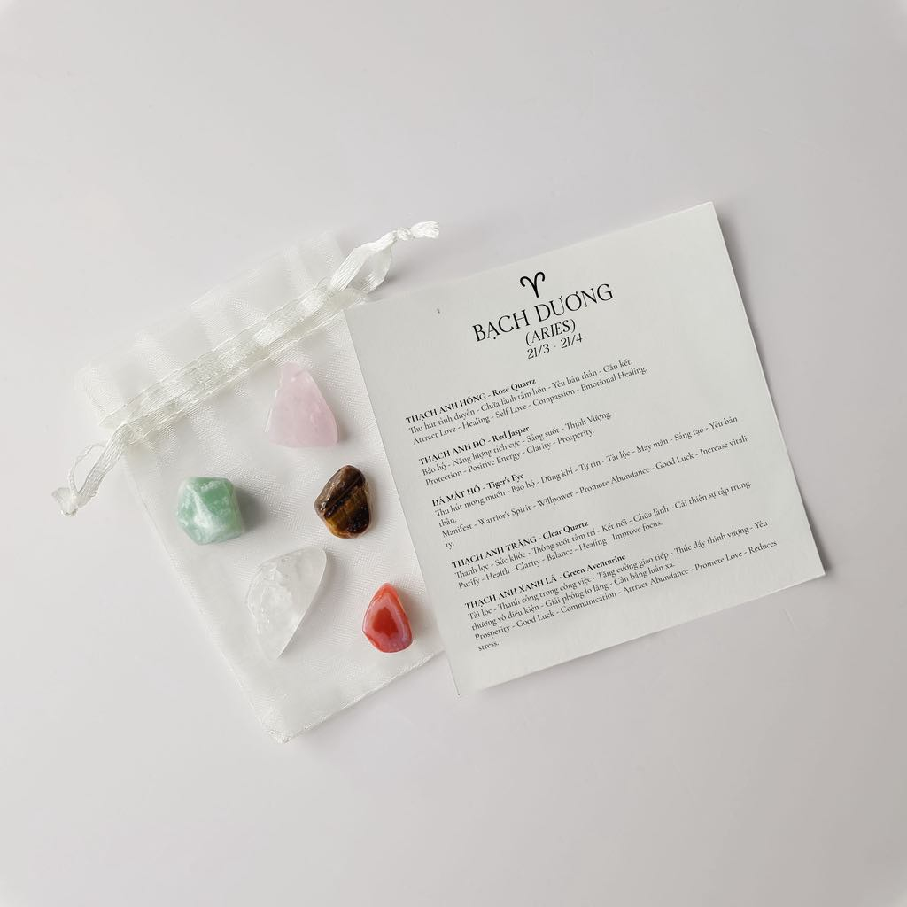 TÚI ĐÁ VÀ THÔNG TIN ĐÁ THEO CUNG HOÀNG ĐẠO