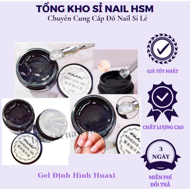 Hũ Gel định hình gắn móng úp siêu chắc ( phụ kiện làm nail )  - Phụ kiện đồ nail HSM