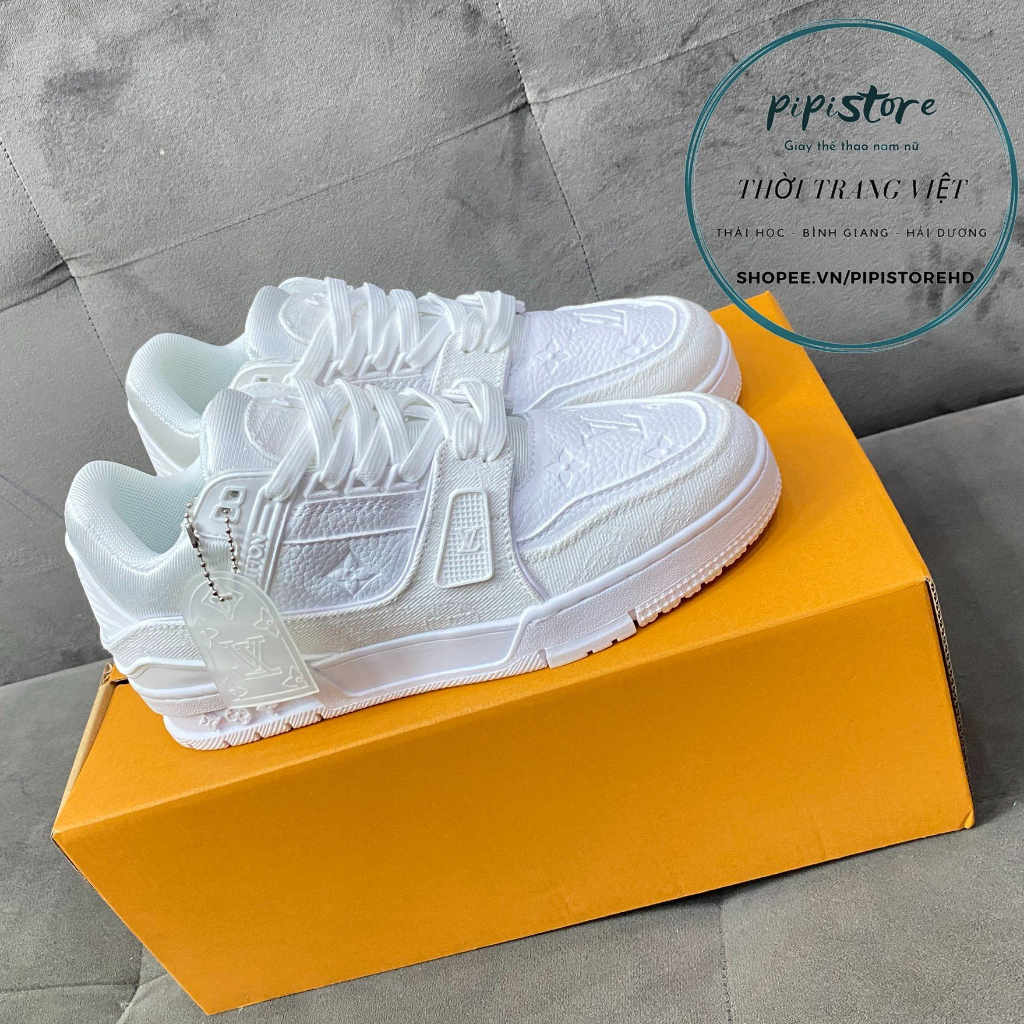 Giày thể thao Lv trắng, louis vuiton white. size 36-43