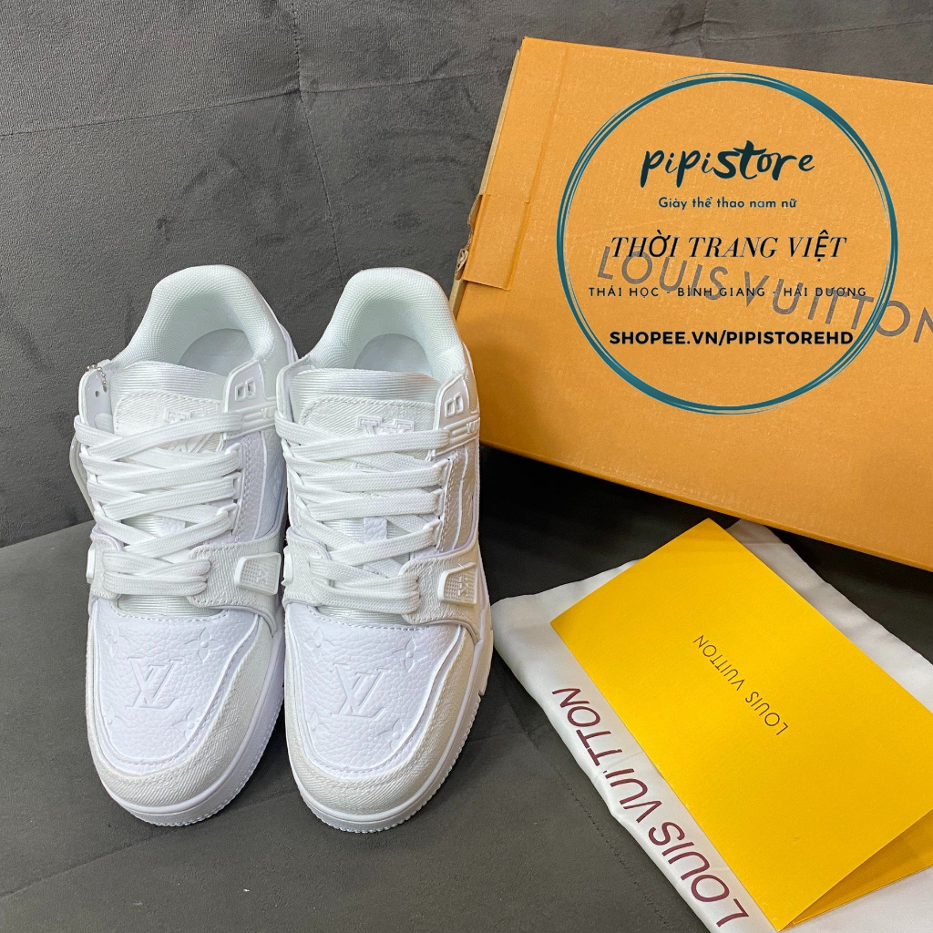 Giày thể thao Lv trắng, louis vuiton white. size 36-43