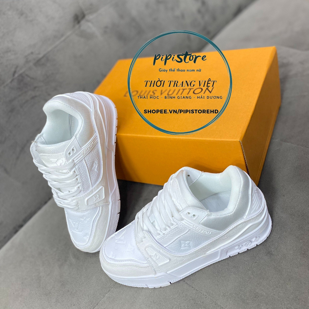 Giày thể thao Lv trắng, louis vuiton white. size 36-43