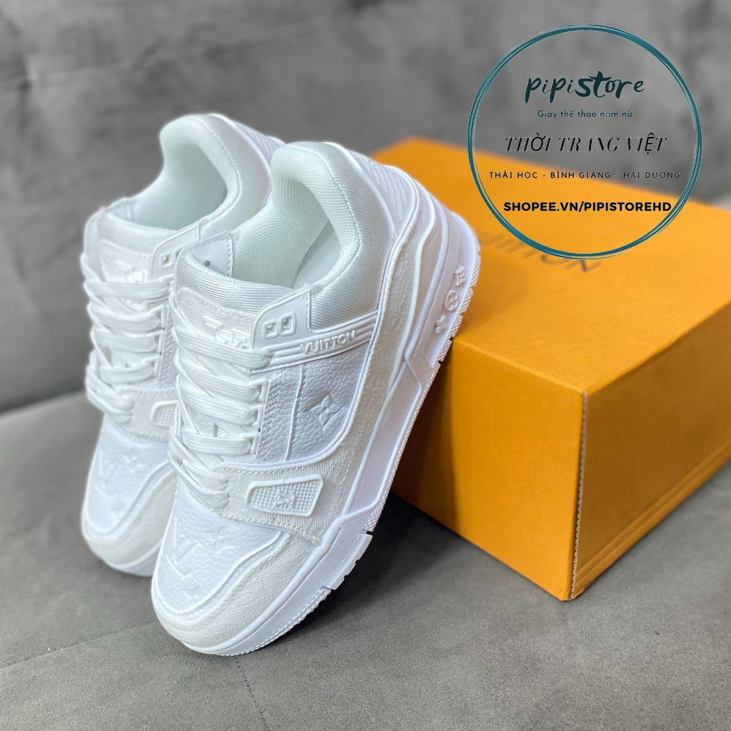 Giày thể thao Lv trắng, louis vuiton white. size 36-43