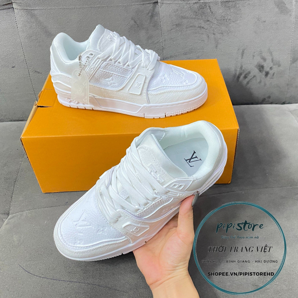 Giày thể thao Lv trắng, louis vuiton white. size 36-43