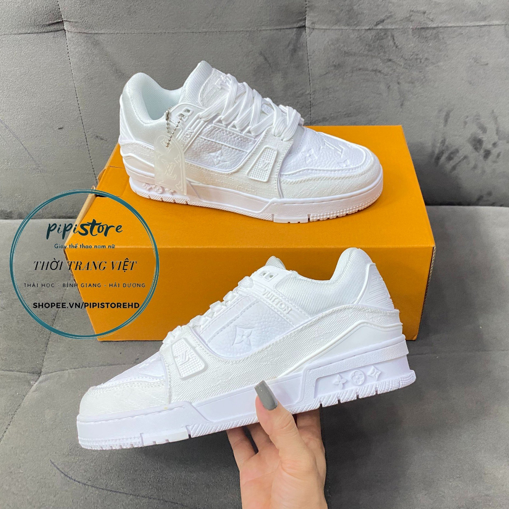 Giày thể thao Lv trắng, louis vuiton white. size 36-43