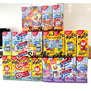 Sữa Lúa Mạch Lof Malto Vỉ 4 Hộp x 180ml Nhiều Vị