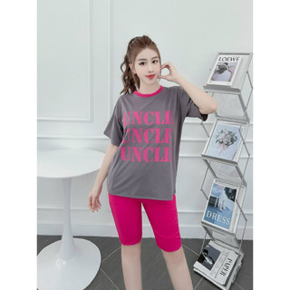 Set bộ ngố nữ thun gân phối màu siêu xinh-UNCLE