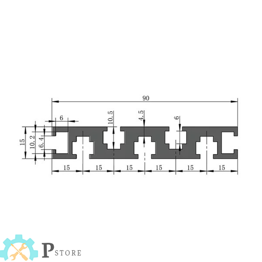 Nhôm Mặt Bàn 1590/15180 Nhôm Hợp Kim Chất Lượng Cao Dành Cho Máy Phay Cnc Mini, Máy DIY