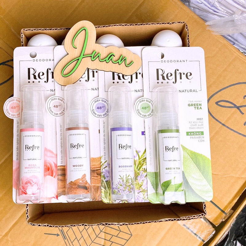 Xịt khử mùi chiết xuất thiên nhiên - Refre Whitening Natural 30ml