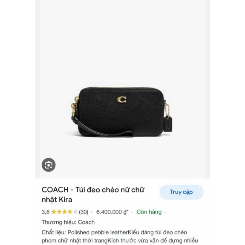 ❤️ NEW COACH - Kira Crossbody CH819 ✨đeo chéo siêu sang