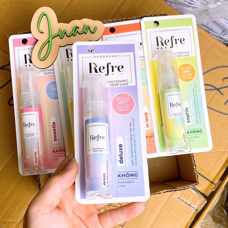 Xịt khử mùi hương nước hoa - Refre Whitening Perfume 30ml Ju An