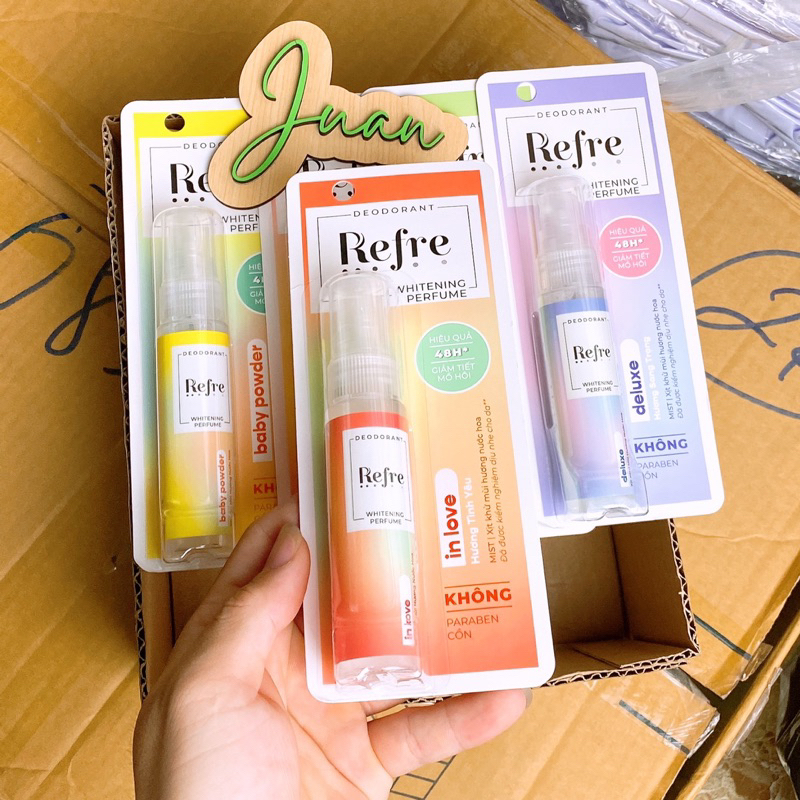 Xịt khử mùi hương nước hoa - Refre Whitening Perfume 30ml Ju An