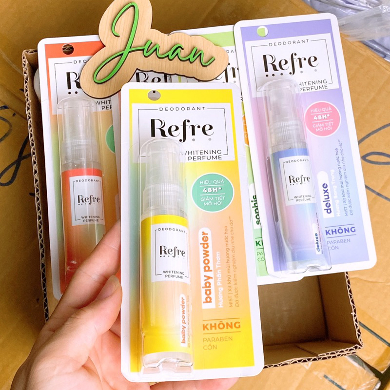 Xịt khử mùi hương nước hoa - Refre Whitening Perfume 30ml Ju An