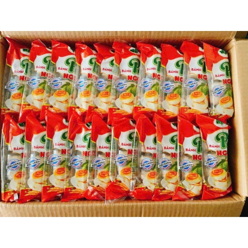 Bánh Pía Mini Đặc Sản Sóc Trăng, Pía Ngọc, 1 Gói Khay 5 Cái.