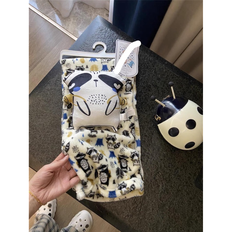 Set Gối & Chăn Lông Cừu Cho Bé Dư Xịn