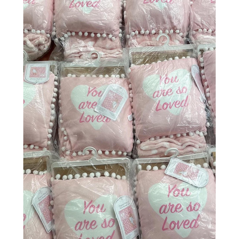 Set Gối & Chăn Lông Cừu Cho Bé Dư Xịn