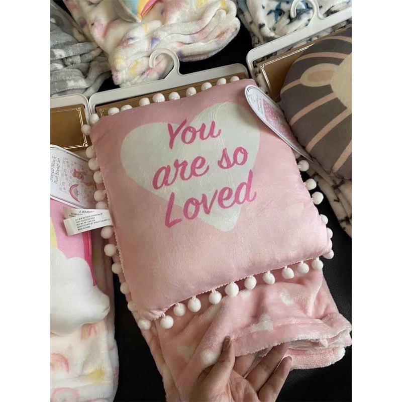 Set Gối & Chăn Lông Cừu Cho Bé Dư Xịn