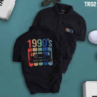 Áo Polo Nam Vintage 1990's chất CVC cotton cá sấu cao cấp, chuẩn form, trẻ trung