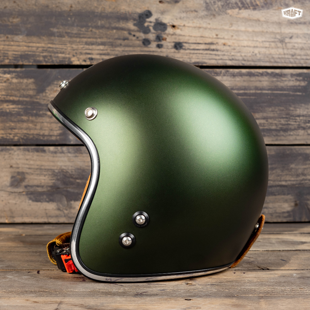 Nón Bảo Hiểm 3/4 - Kraft Eros Forest Green F- Ver2