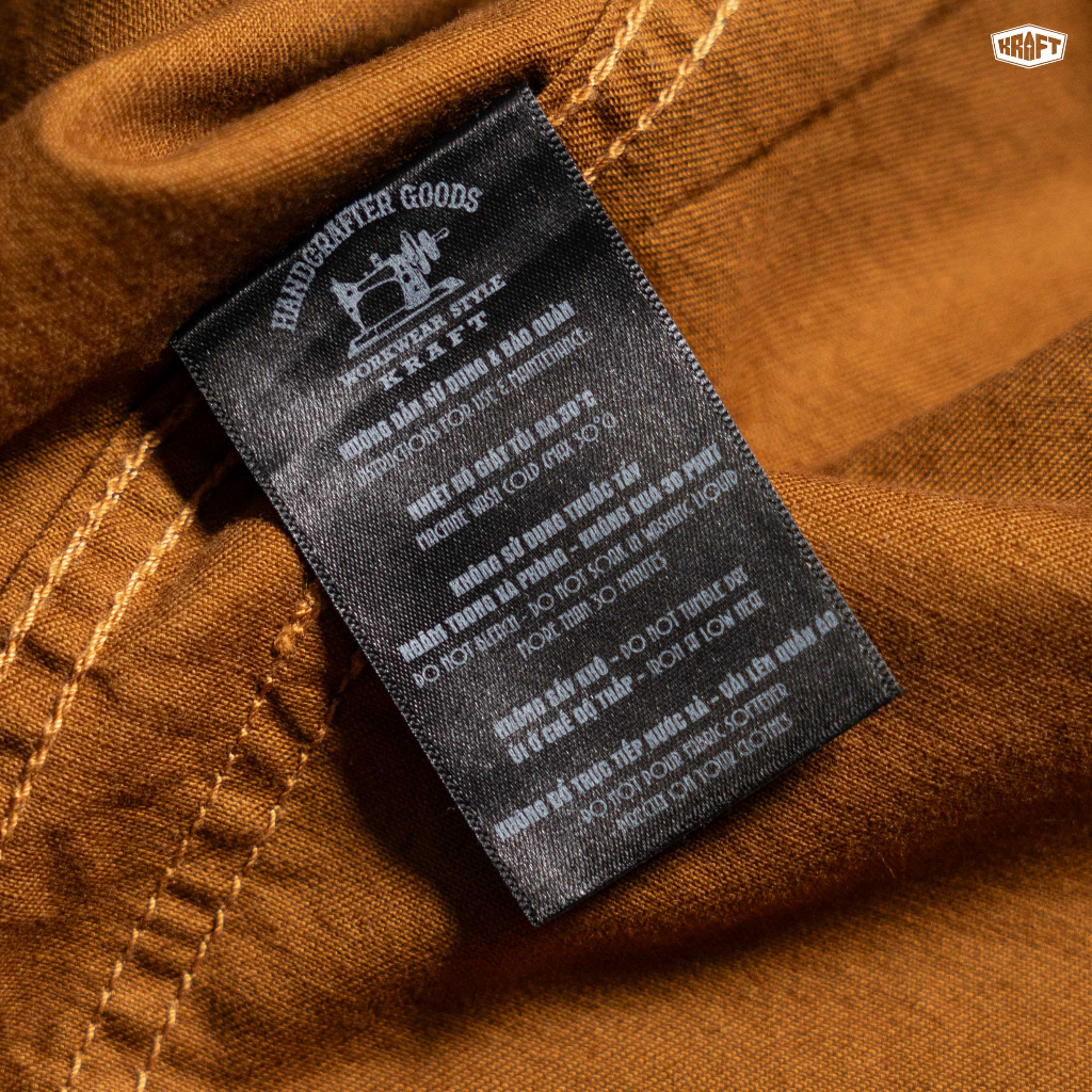 KRAFT GiLÊ - Áo GiLê KRAFT - Áo Gilê Kaki phối da cao cấp