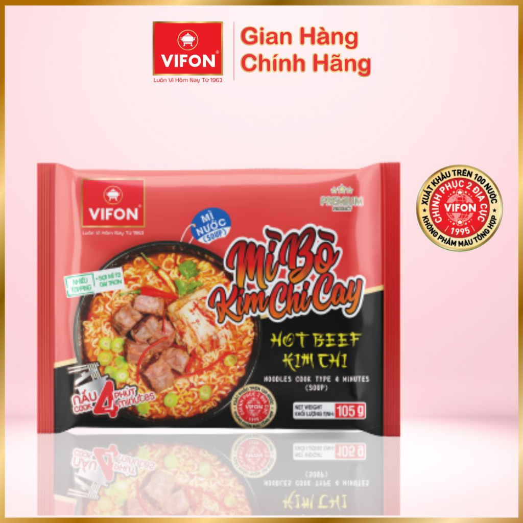 Set 10 gói Mì Bò Cay/Bò Kim Chi Cay/Trứng muối cay/Hải sản cay/ trộn tương đen 105gr