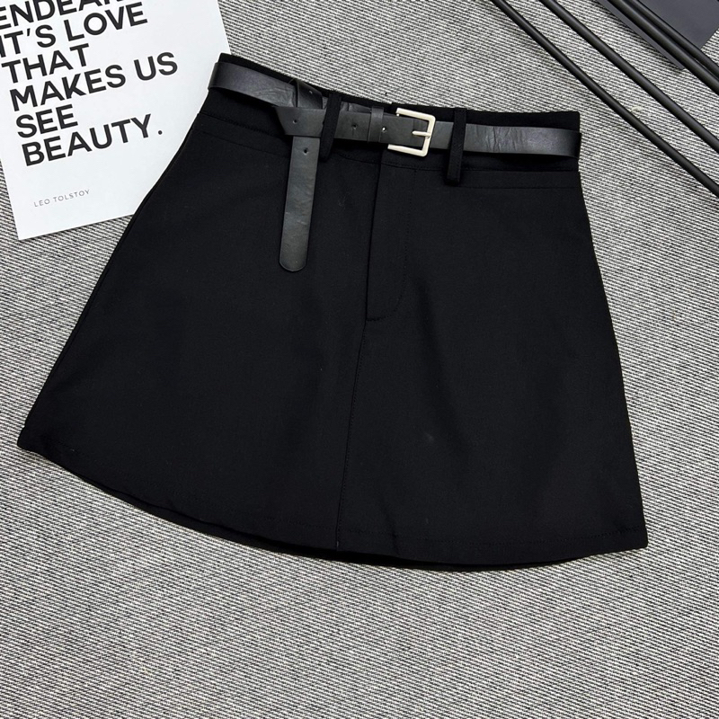 Chân váy dáng chữ A kèm thắt lưng Nana21 Nanastore21