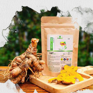 Tinh bột nghệ nguyên chất hữu cơ mẹ ken - gói 100gr và 500gr