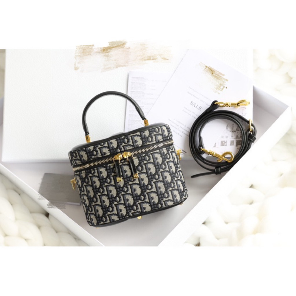 Túi xách nữ Di.or dáng cốp siêu hot kèm dây đeo chéo size 20cm