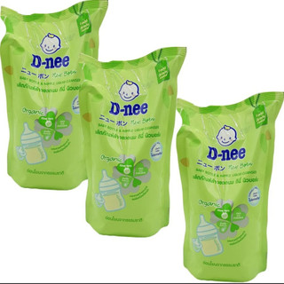 Combo 3 túi nước rửa bình sữa dnee organic dạng túi 550ml/600ml , chai 600ml/620ml