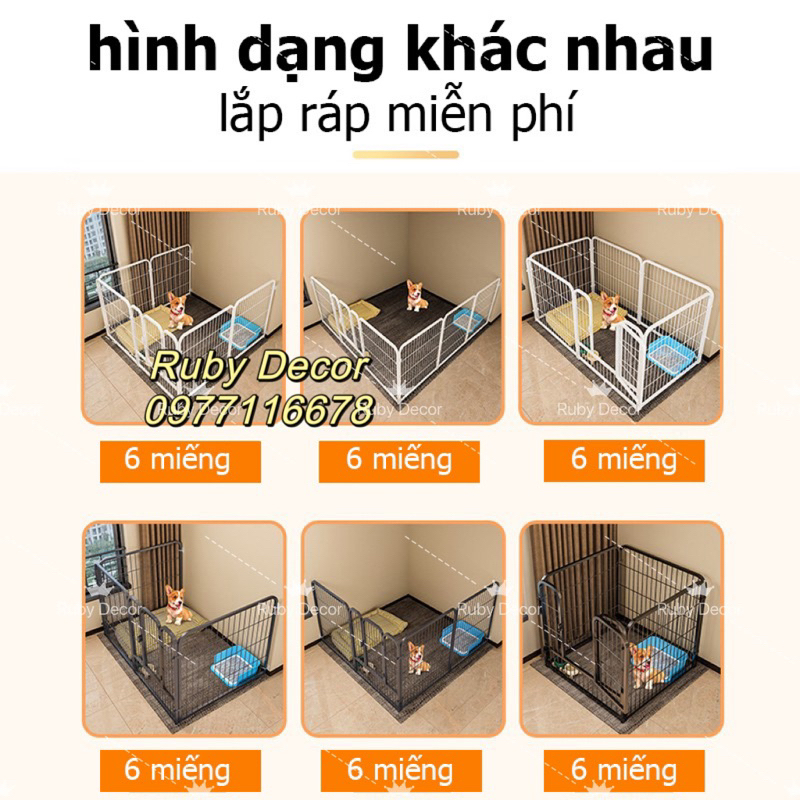 Bán lẻ tấm ghép nan ống cho chó Pomeranian, Bichon Frise, Teddy và các loài chó nhỏ khác kích thước 50*50cm